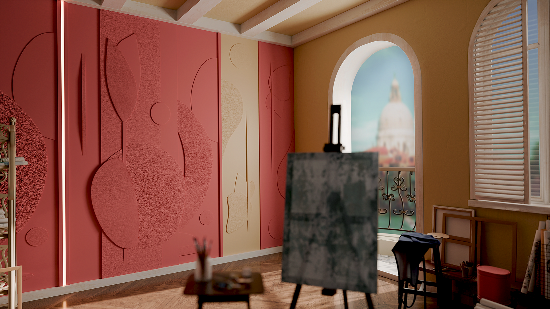 Гипсовое 3Д панно PICASSO от Артполе
